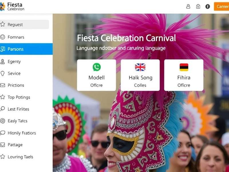 Multilingual Game Interface Fiesta Celebration Carnival Language Options
